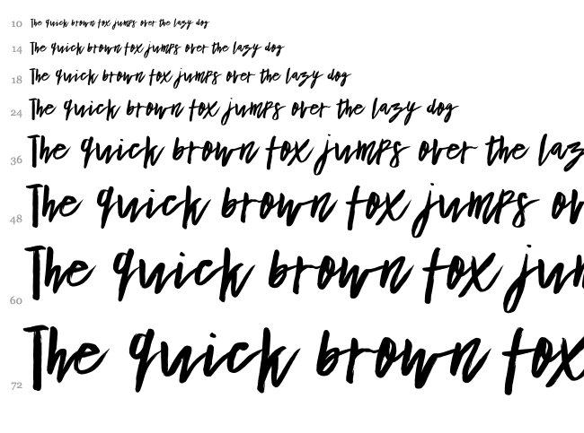 Bottle Massow font waterfall